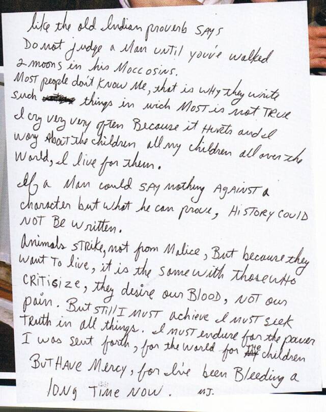 Michael Jackson Handwriting Michael Jackson Memorial Close Up Apollo Michael Jackson Handwriting Michael Jackson Memorial Close Up Apollo